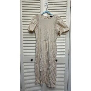 Who What Wear Dress Women Short Sleeve Pockets Birch Size XS